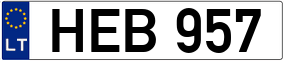Truck License Plate
